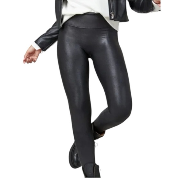 NWOT Spanx Faux Leather Leggings - Picture 4 of 8